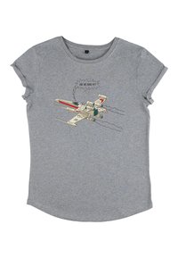 Henry Tiger STAR WARS: CLASSIC ARE WE THERE YET - Triko s potiskem - melange grey