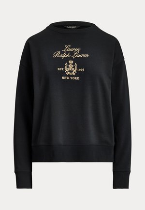 Lauren Ralph Lauren, EMBROIDERED-CREST FRENCH TERRY PULLOVER - Sudadera - black