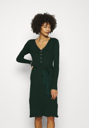 Pletené šaty - dark green