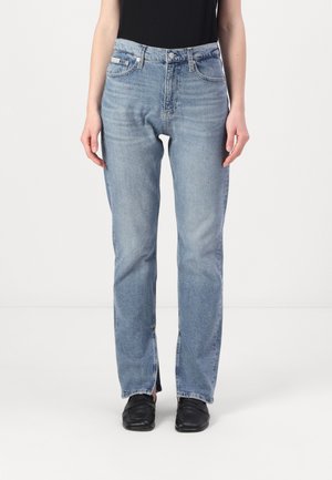 AUTHENTIC SLIM STRAIGHT - Slim fit jeans - denim medium