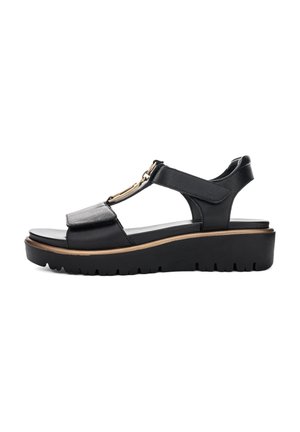 BILBAO - Sandalen met plateauzool - black