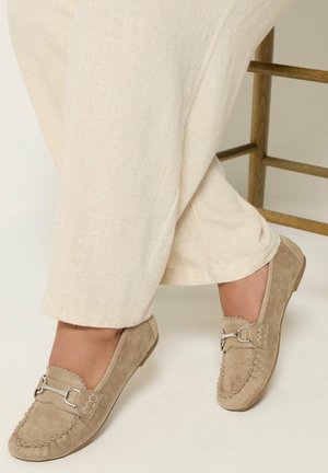 Yours Clothing, WIDE FIT FLAT SHOES - Mokkasiner - natural