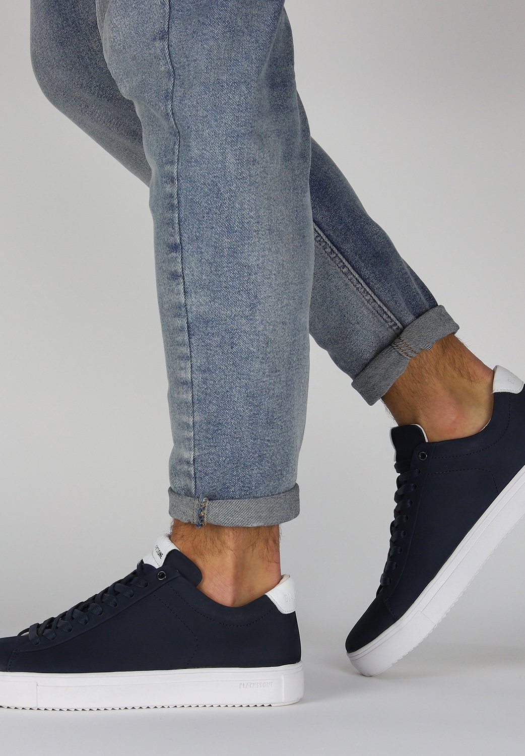 Blackstone Mannen Leren Sneakers Rm50 43 - Schoenen.nl