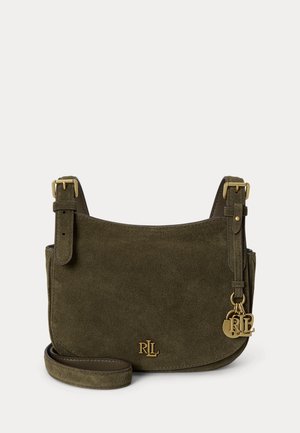 Lauren Ralph Lauren, SUEDE MEDIUM MARCY CROSSBODY BAG - Borsa a tracolla - botanic green