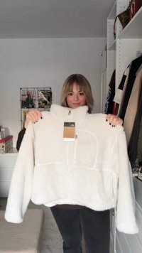 The North Face EXTREME - Felpa in pile - white dune