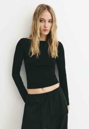 BASIC - Bluză cu mânecă lungă - black