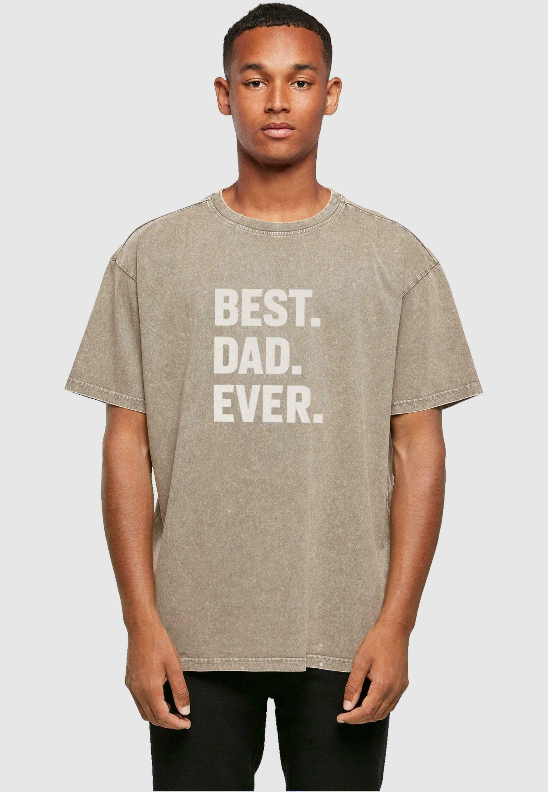 Maglietta Joe's USA 'Best Dad Ever' – Cotone Morbido 172,9 G, Taglie S-6XL, Per La Festa Del Papà, Nastro Al Collo, Stampe Resistenti