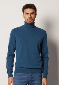 Falconeri ULTRASOFT ROLL-NECK - Strickpullover - blau cloud blue