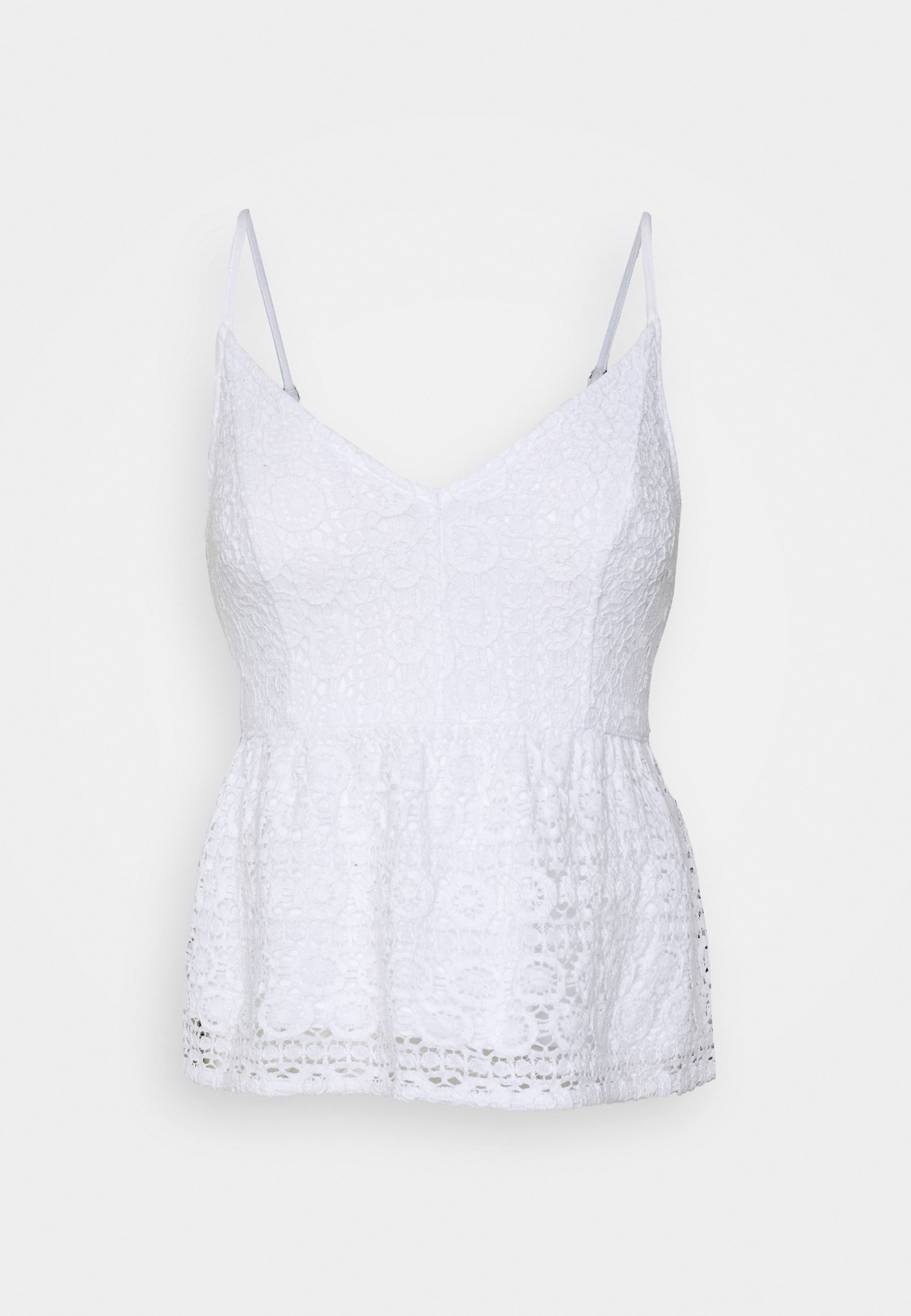 abercrombie lace peplum cami