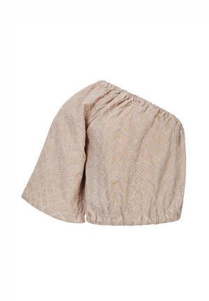 ONE SHOULDER BISCUIT - Blouse - beige