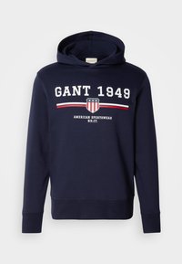 GRAPHIC HOODIE - Sweatshirt - evening blue