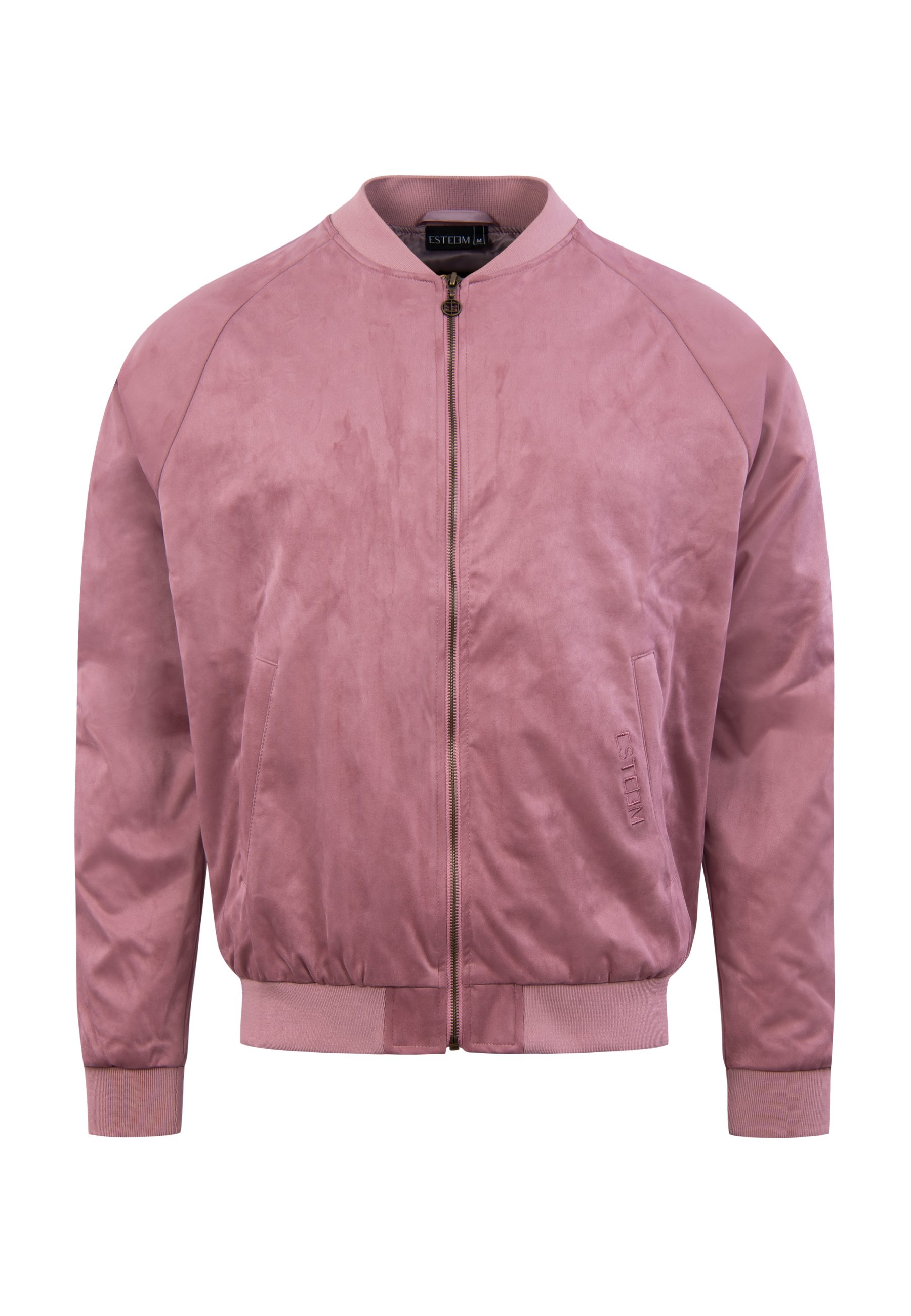 Suede Bomber Jacket Pink Suede Jacket Men Rare Rabbit Suede