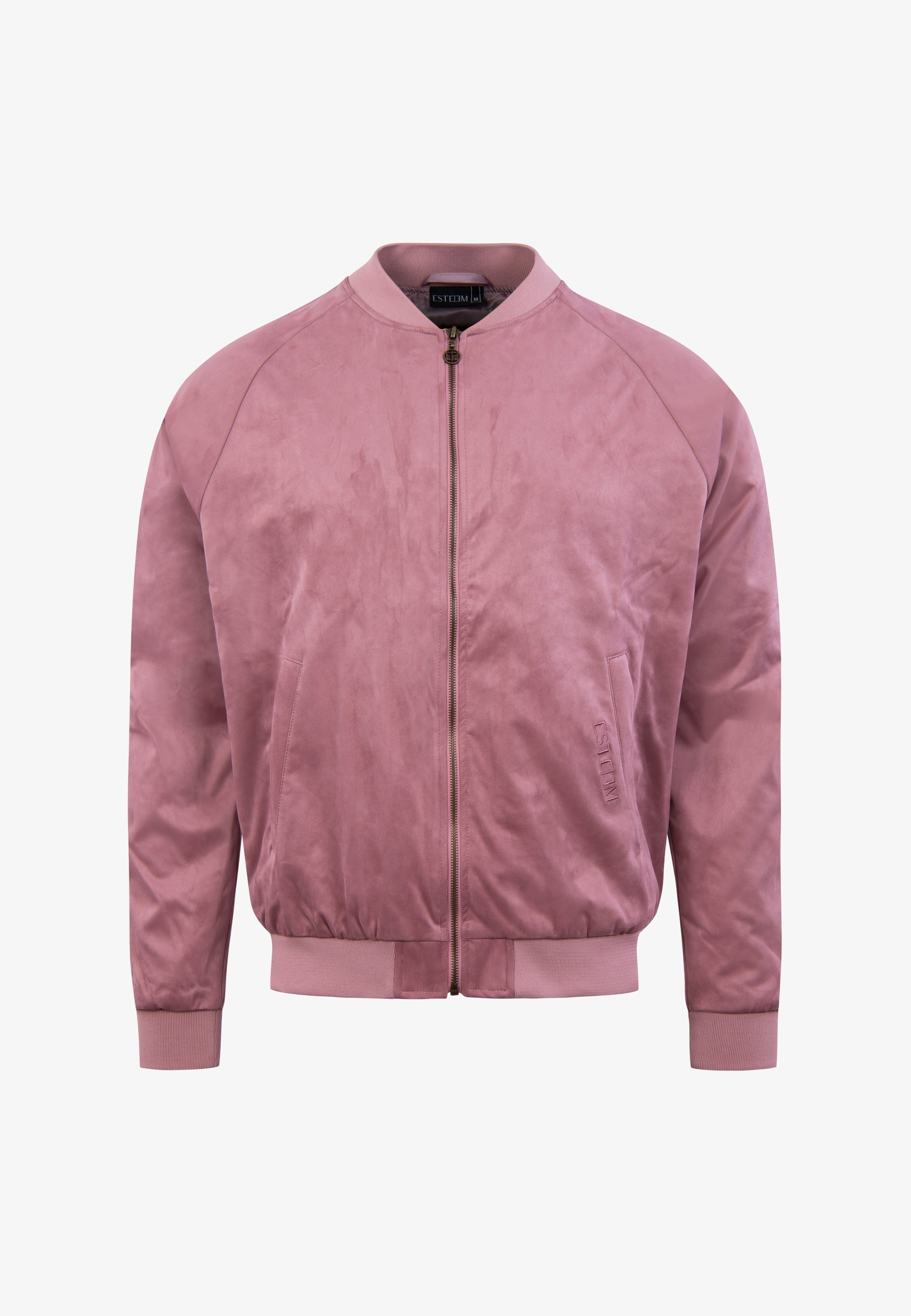 Suede Bomber Jacket Pink Suede Jacket Men Rare Rabbit Suede
