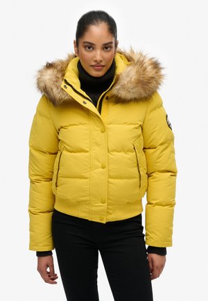 Superdry & Co, EVEREST HOODED - Vinterjakker - sulphur yellow