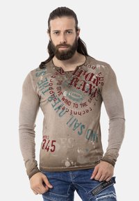 Cipo & Baxx LANGARM - Langarmshirt - brown