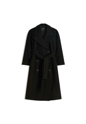BELTED - Klasičan kaput - black