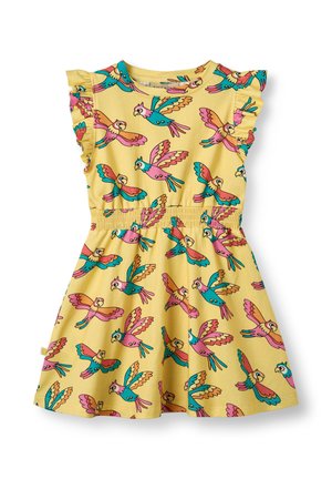 Småfolk WITH PARROTS - Jerseykjole - custard