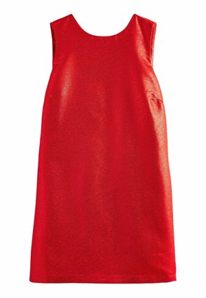 BOW BACK GLITTER MINI REGULAR FIT - Koktailové šaty/večierkové šaty - scarlet glitter red