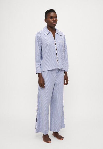 Sea FARRINGTON SLEEPWEAR SCALLOP PJ - Nattdrakt - blue/white