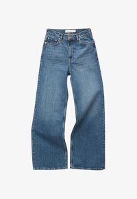 Unselected, stone-blue denim