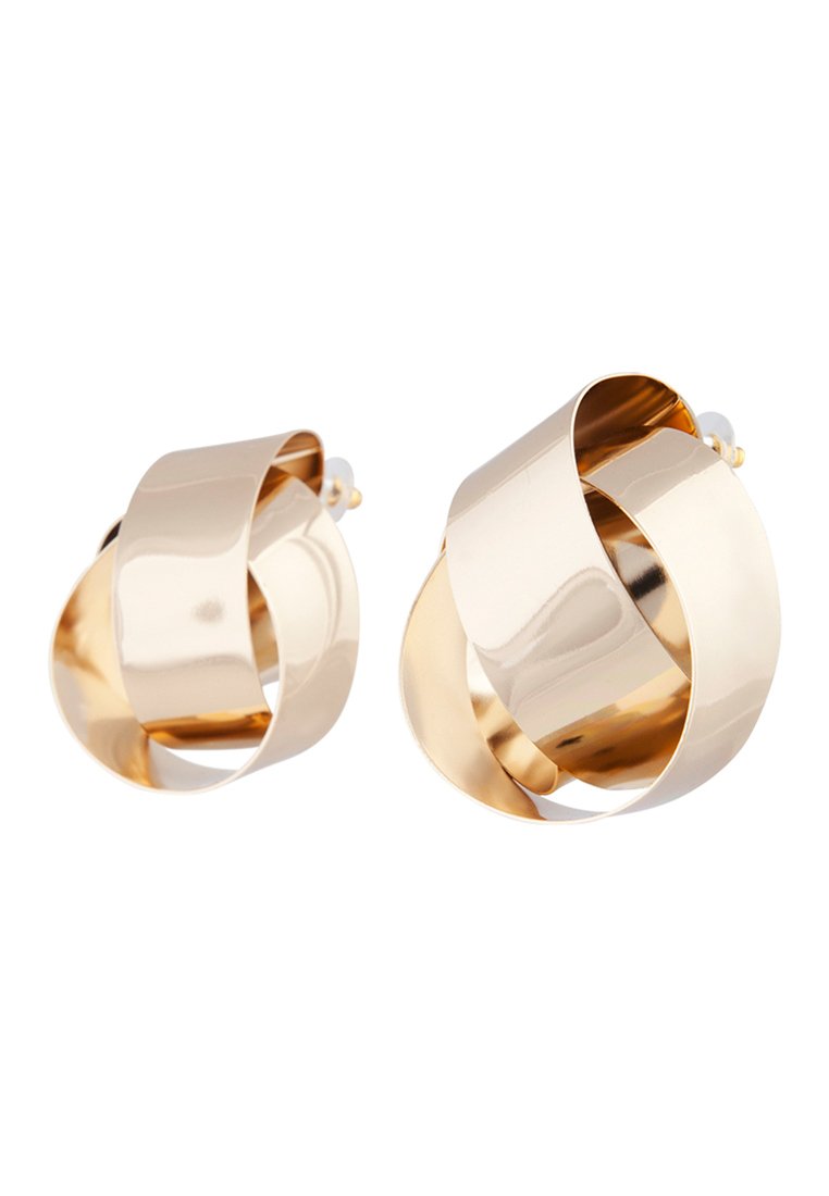 Lovisa GOLD STATEMENT KNOT STUD EARRINGS Ohrringe gold/goldfarben