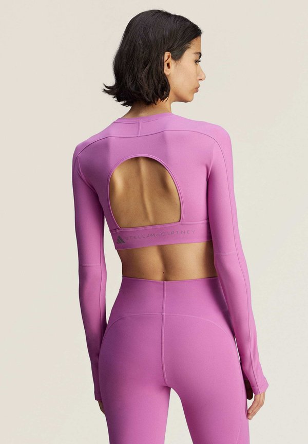 TST CROP - Long sleeved top - semi pulse lilac3