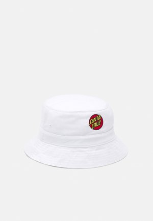 CLASSIC DOT EMB BUCKET HAT REVERSIBLE UNISEX - Klobouk - white/lime