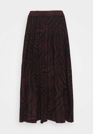 VIVIYNN - Spódnica trapezowa - oxblood