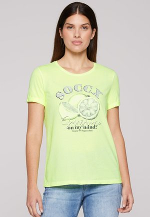 Soccx Print T-shirt - summer lime