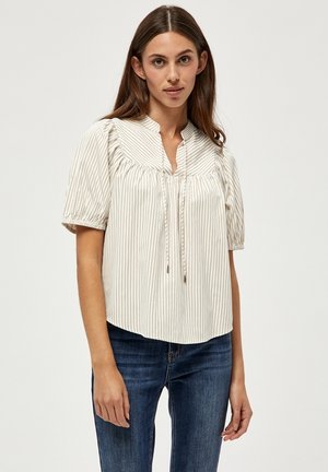 EMALA - Camicetta - almond milk striped