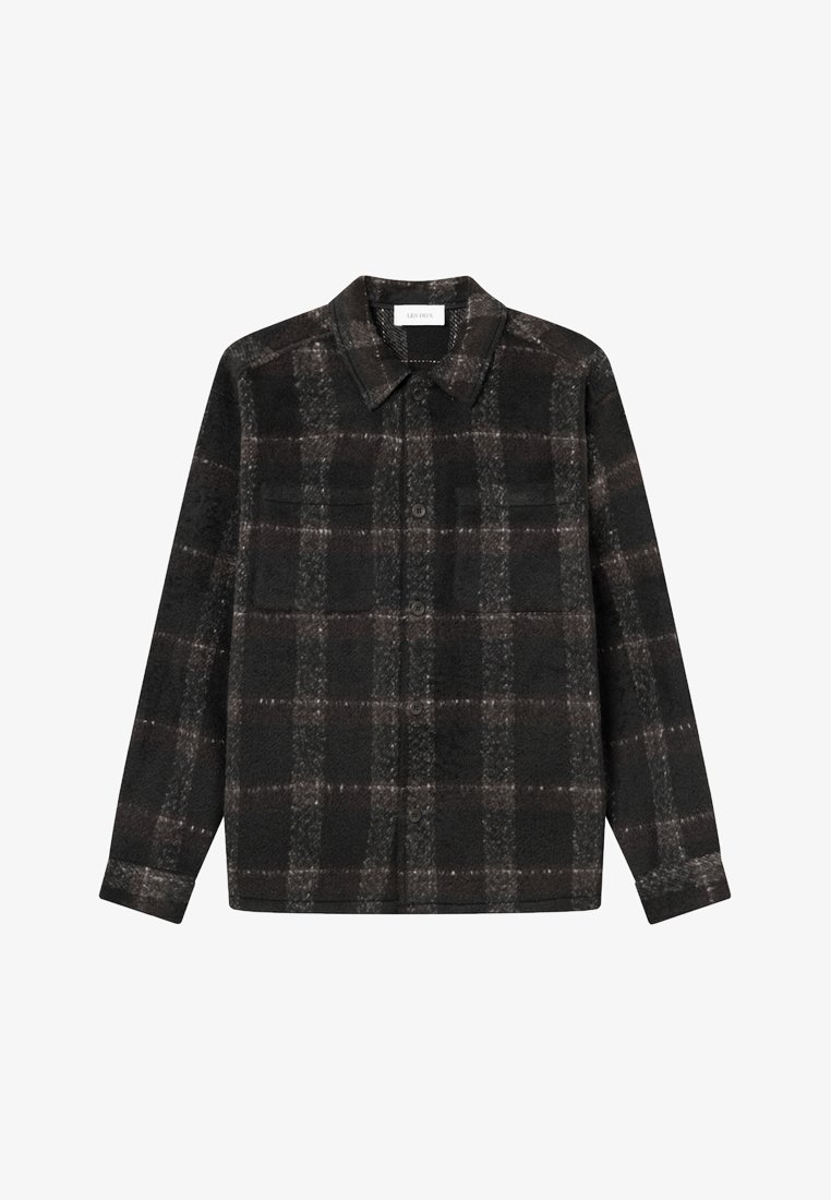 Les Deux JAYCE OVERSHIRT 2.0 - Hemd - black/charcoal