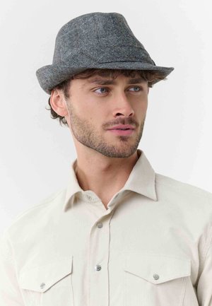 bugatti, SCHURWOLLE KOPFBEDECKUNG UNI - Hat - charcoal