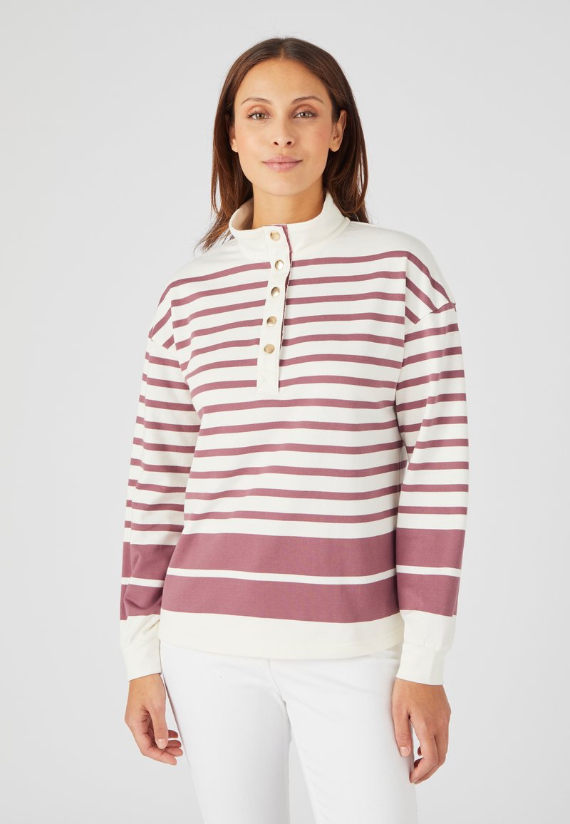 Damart ESPRIT MARINIÈRE - Sudadera - bordeaux rayé