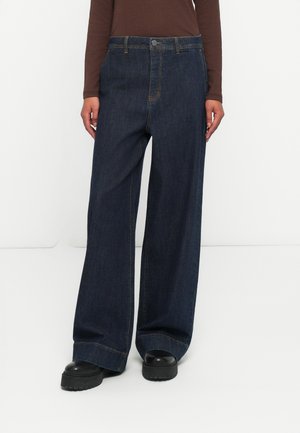 JEAN - Wide leg - dark blue wash