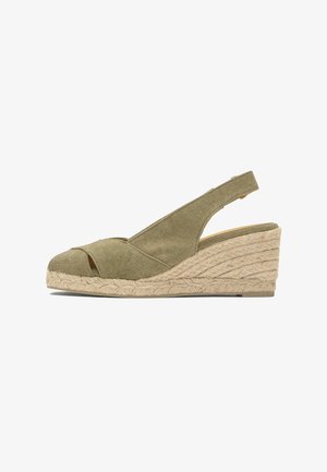 Castañer, DIANA - Sandalias de cuña - olive green