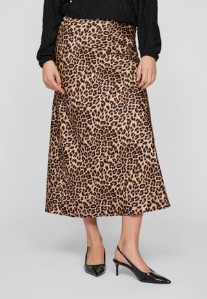 VILA VIELLETTE - Trapecinis sijonas - caramel café