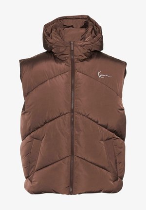 UNISEX KM234-027-1  - Strukirani kaput - brown