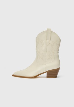 RAID SUZANNE - Cowboy/biker ankle boot - cream