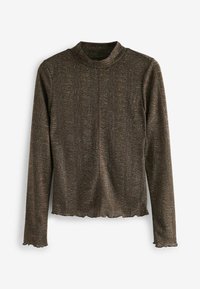 Next COSY SPARKLE - Tops ar garām piedurknēm - chocolate brown