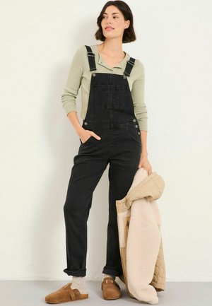 REGULAR FIT - Dungarees - washed black