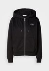 MONOLOGO HOOD - Mikina so zipsom - black