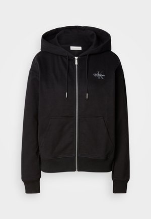 Calvin Klein Jeans Zip-up sweatshirt - black