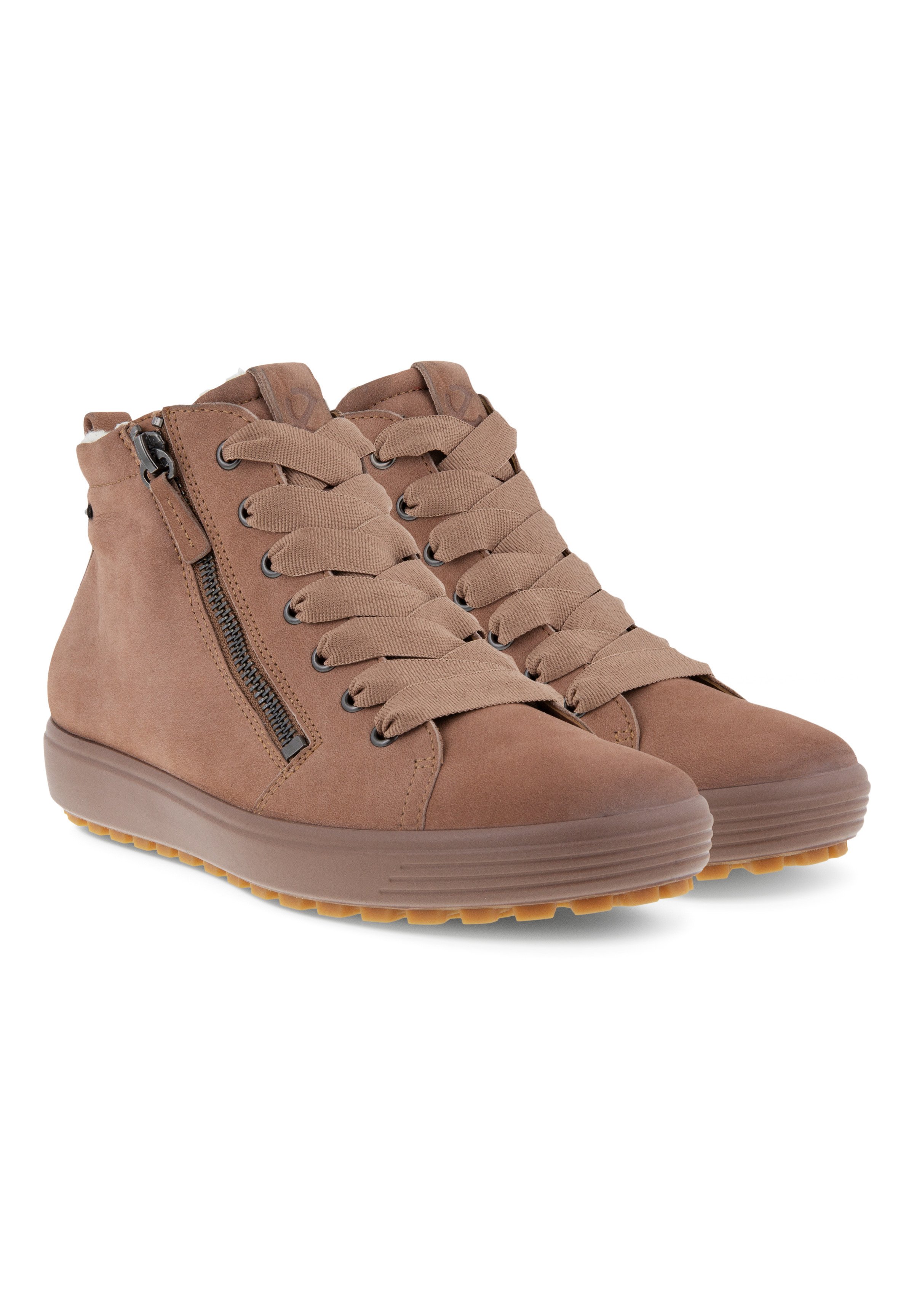 ECCO SOFT 7 TRED - Sneakers hoog - morel/Lichtbruin - Zalando.nl