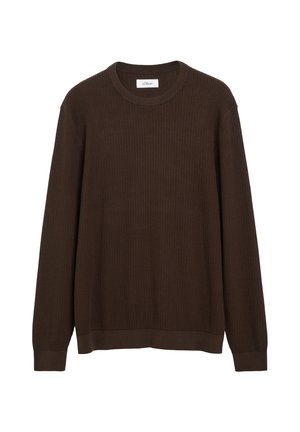 s.Oliver, STRICKPULLOVER - Pullover - dunkelbraun