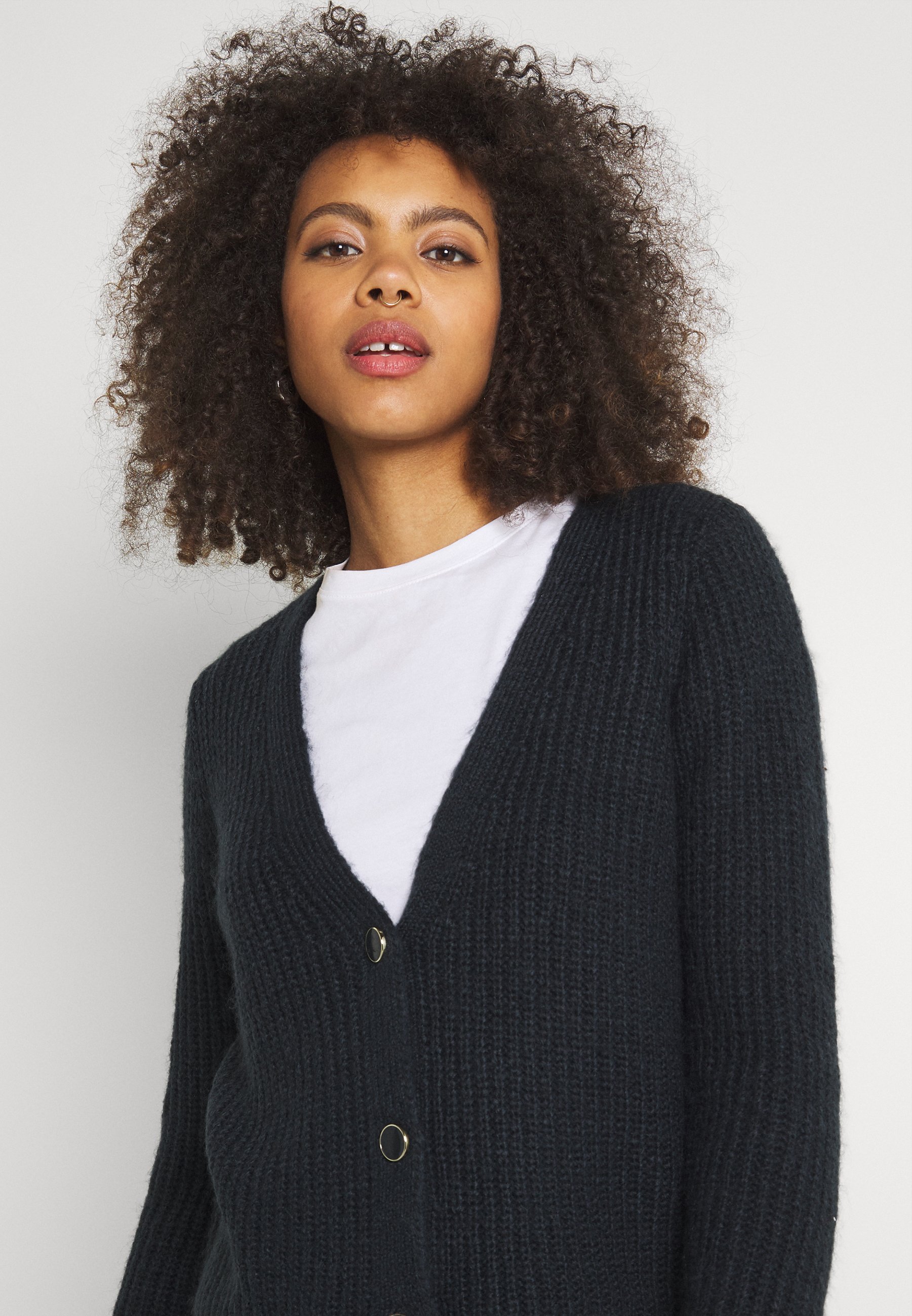 Pieces Pccilla Knitted Cardigan - Women - Blue - Size XL