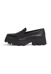 Calvin Klein Jeans - CHUNKY COMBAT LOAFER - Platform magas sarkúk - triple black Miniatűr kép 1