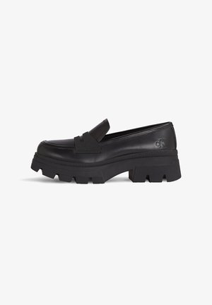 Calvin Klein Jeans, CHUNKY COMBAT LOAFER - Scarpe con plateau - triple black