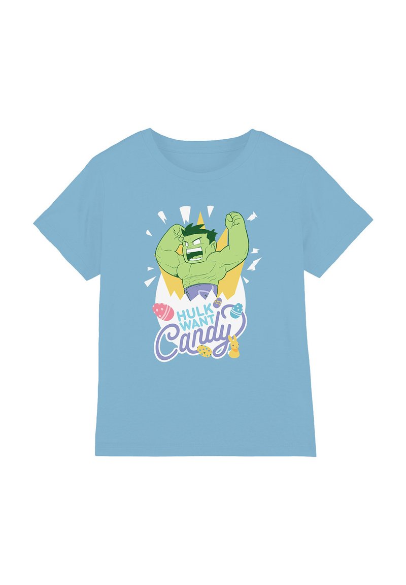 Marvel T-shirt print blauw