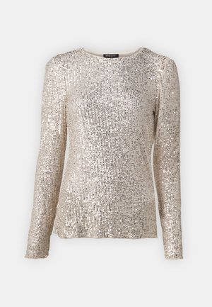 Bruuns Bazaar ILEXBBROUND NECK - Blouse - silver grey
