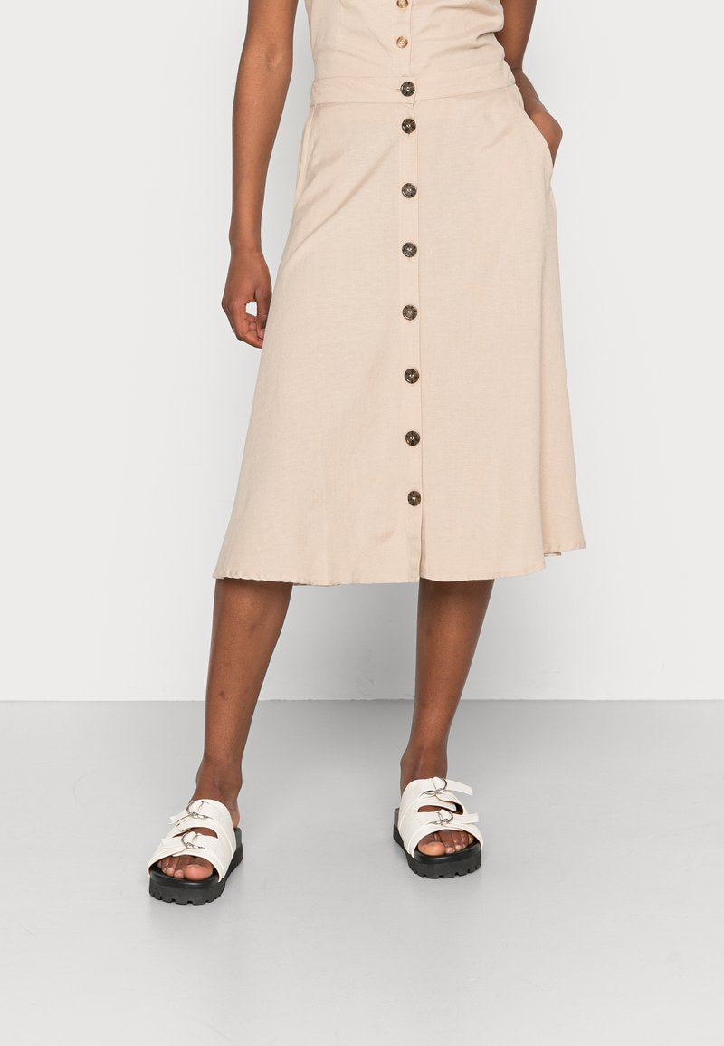 Damen Jeansröcke | ONLY ONLVIVA LIFE NEW BUTTON SKIRT A-Linien-Rockhumus/beige - QP58283 Damen Jeansröcke | ONLY ONLVIVA LIFE NEW BUTTON SKIRT A-Linien-Rockhumus/beige - QP58283